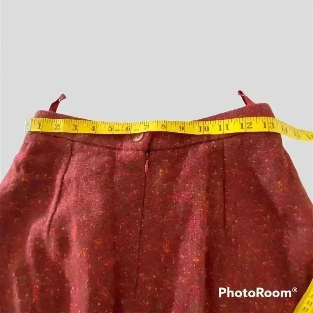 BALENCIAGA Vintage Wool/Mohair Skirt Size 42 - Picture 8 of 11